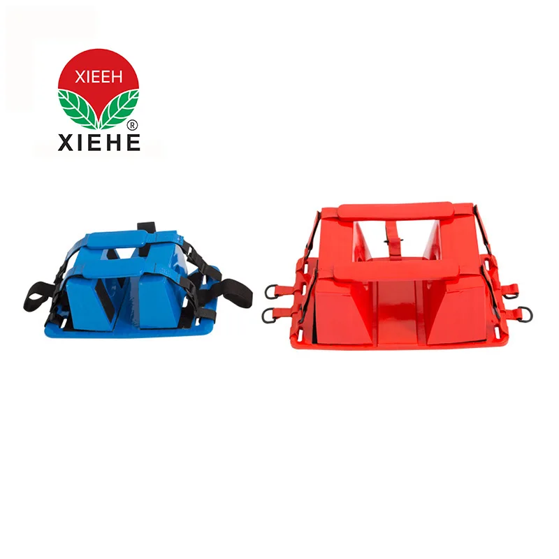 High-density plastic material Head Immobilizer used with scoop stretcher and spine board