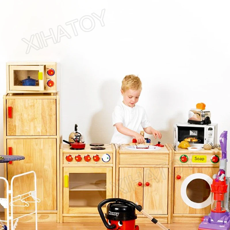 Cheap Price Baby Montessori Furniture Child Kindergarten Montessori Toddler Kid Daycare Furniture Children Role Play Kitchen Toy