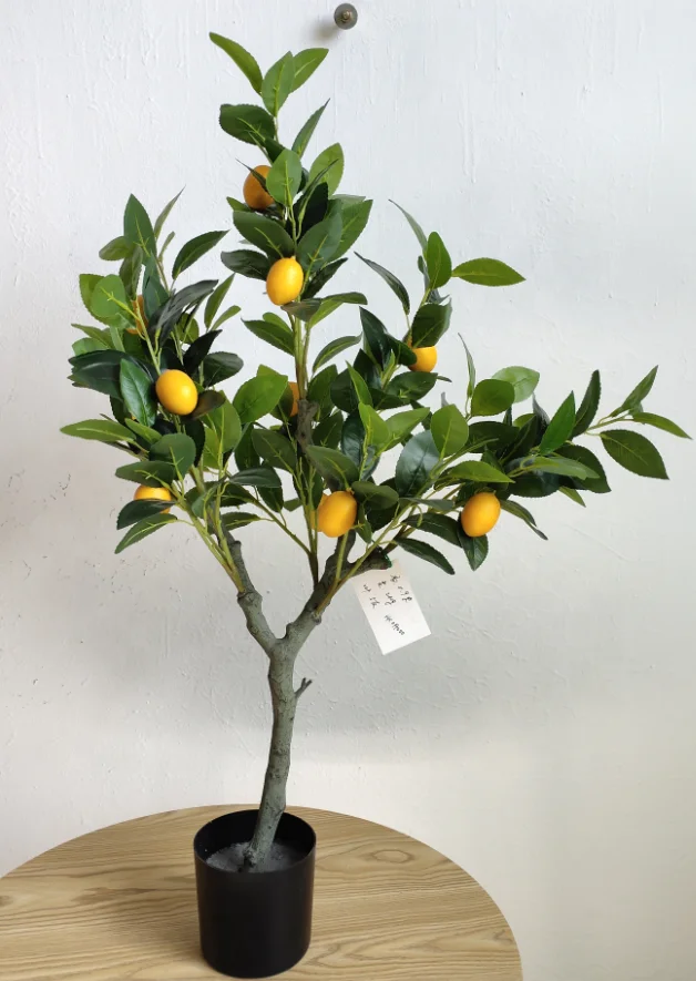 High quality artificial plastic lemon Tree for Christmas Decoration ornaments plants