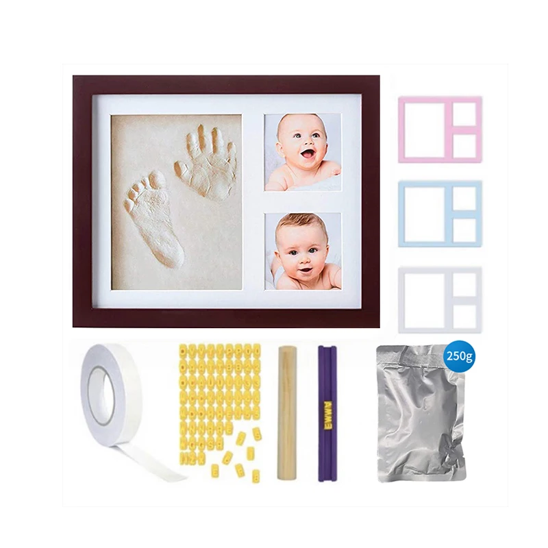 newborn baby handprint or footprint handprinter baby handprint clay baby footprint photo frame kit