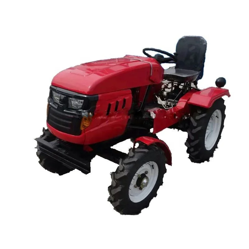 made in china cheap best small mini farm tractor 12hp 15hp 18hp 4 wheel with plough for sale