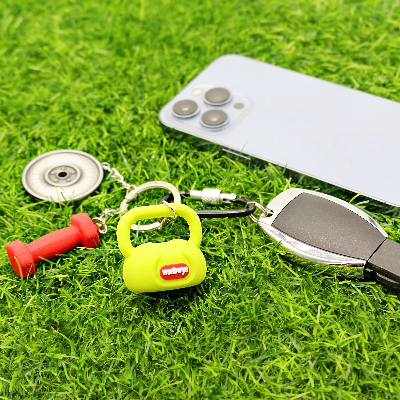 25 lb gym lbs pink bench band Designer 2kg portable Kettlebell Barbell portable sets adjustable dumbbell 7.5kg 25 lbs Keychain