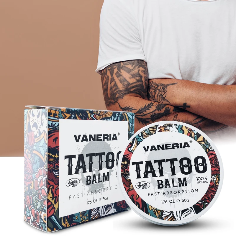 VANERIA Tattoo Aftercare Cream Organic Soothing Promote Repair Skin Tattoo Balm