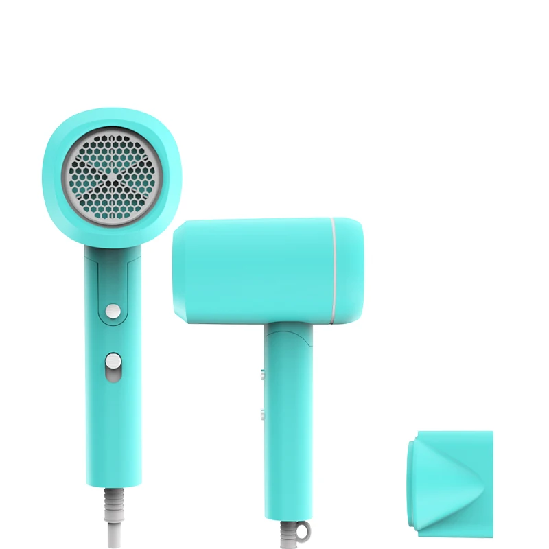 FALIN  Fl-2208 Pink 1600w Mini Foldable Folding Hair Dryer With Negative Ionic injector nozzle For Hotel/home/traval