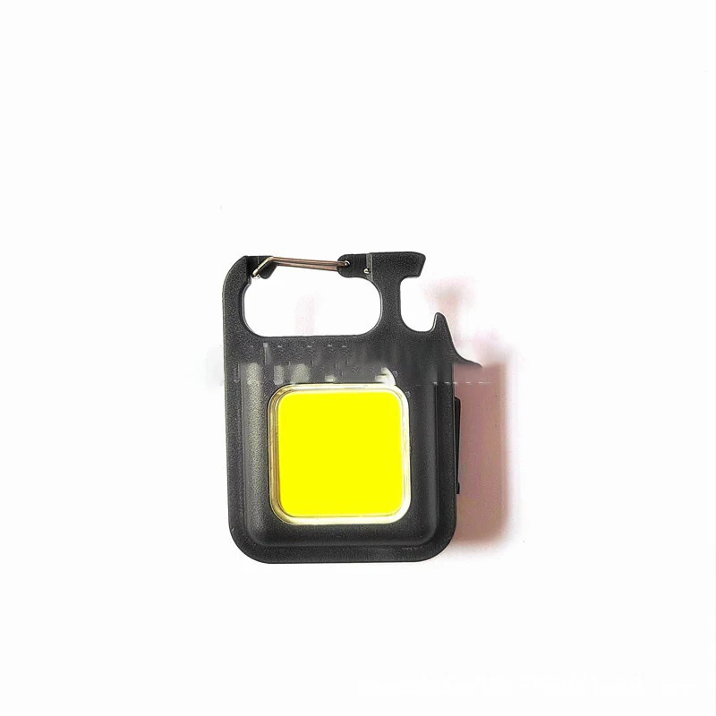 Multifunctional Outdoor Portable USB Chargeable COB Work Light Inspection Light Camping Mini Led Keychain Flashlight