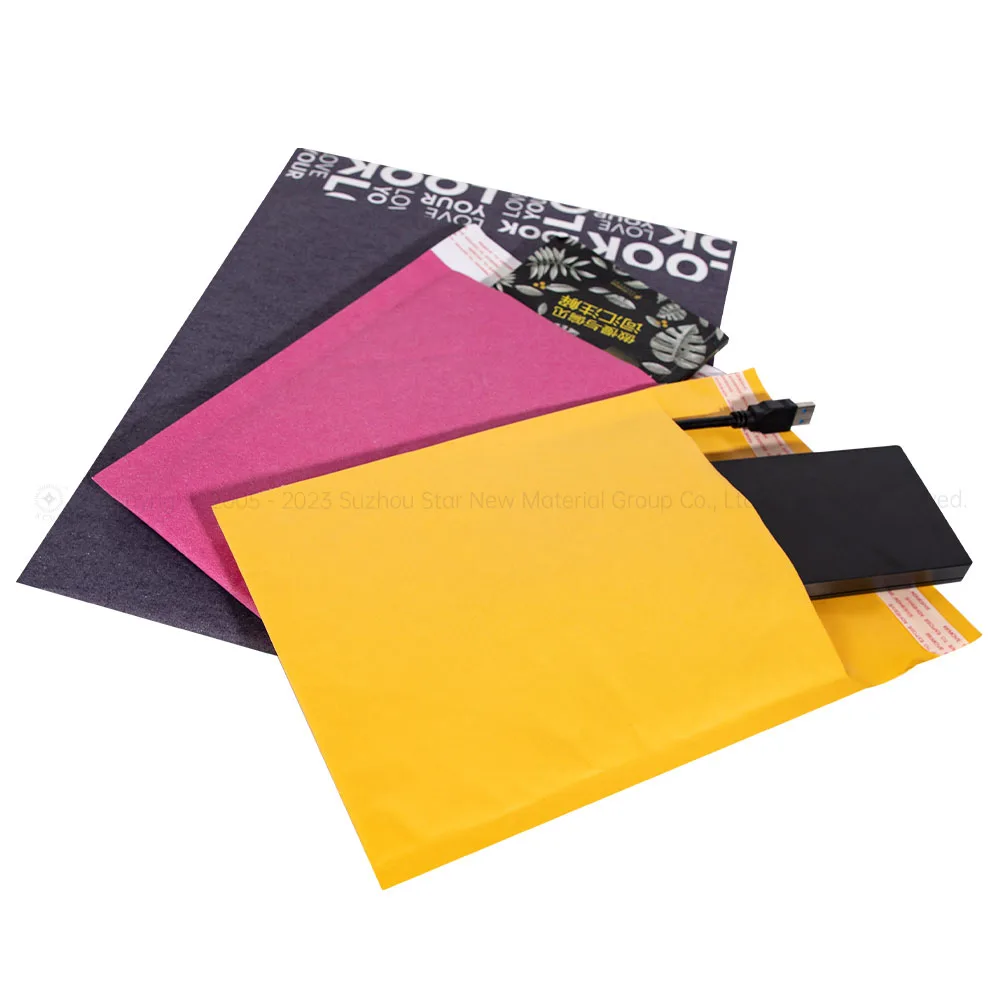 Kraft Bubble Padded Clothes Envelope Mailers Biodegradable Self-adhesive Bubble Mailer Bag