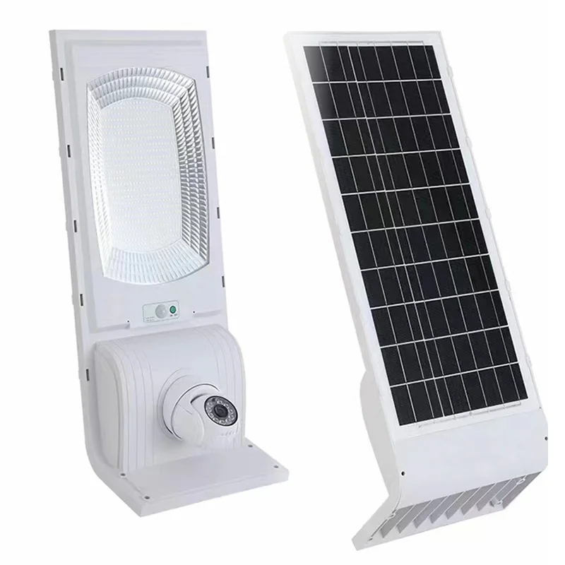 100W 200W 300W IP66 APP 4G Network WIFI Voice Communication 1080P Comprehensive Integrated Solar Street Light With CCTV Camera