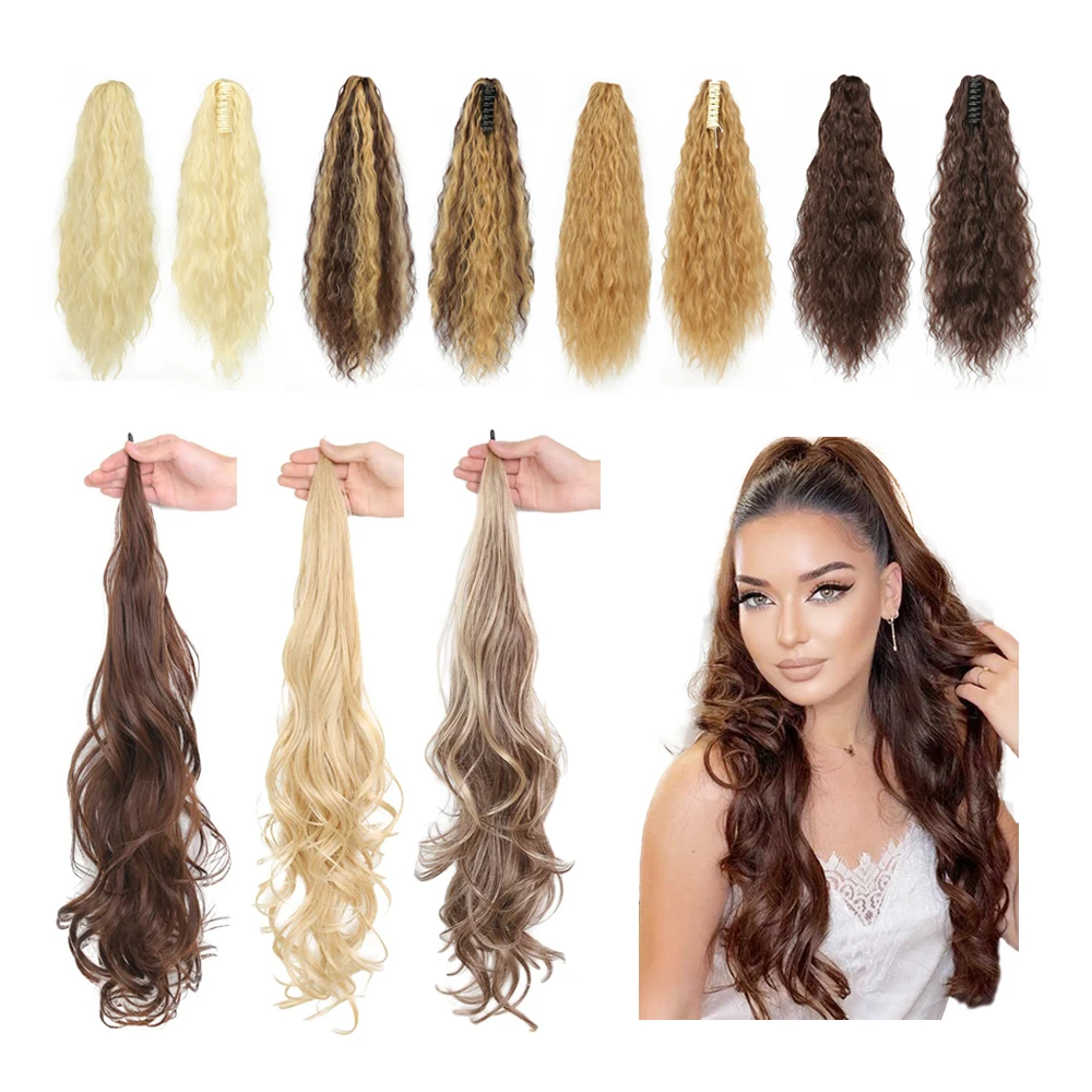 Alibaba 21 Inch Afro Colored Synthetic Bubble Braiding Hair Extension Clip On Drawstring Lantern Bubble Ponytail