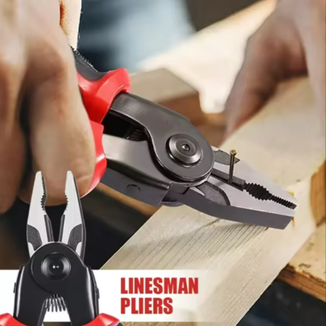 5 In 1 Interchangeable Multi-Tool Head Pliers multifunctional Outdoor Wire Cutter  Combination Pliers Plastic Hand Tools