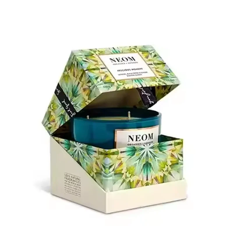 Wholesale Cheap Eco Friendly Luxury Candle Box Chalk Perfume Craft Fold Paper Packaging with Lid Jar