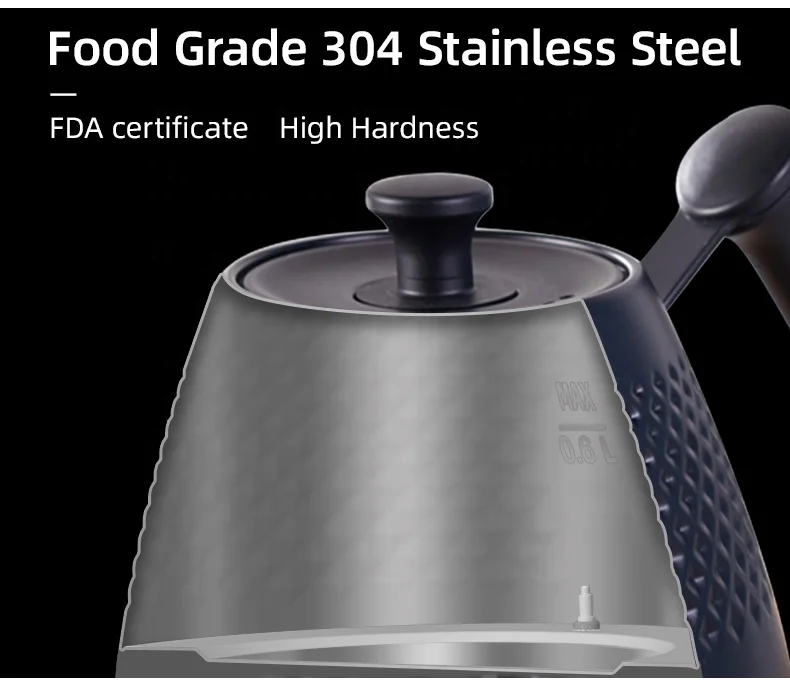 Akimita temperature control smart kettle digital coffee kettle electric boiler kettle for sale