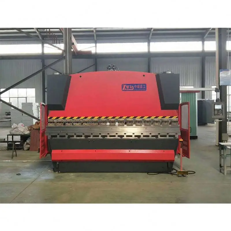 Zhongwei CNC Press Brake 6 axis MB8-135T/3200 Hydraulic Sheet Metal Bending Machine Da66T 3D Controller With Back Gauge