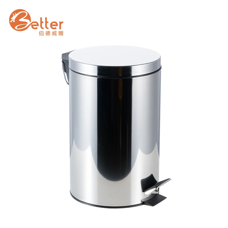12L Stainless Steel Pedal Indoor Trash Can Garbage Dustbins Litter Bin With Sensor For Hotel Bathroom Spa Kitchen