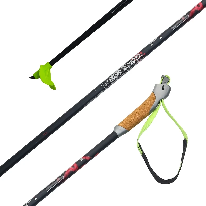 Factory Direct Wholesale Custom Ski Poles 100% Carbon Fiber Cross Country Ultra Light for Winter Sports Skiing