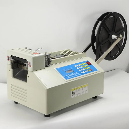 High efficiency Automatic computer  lanyards tape plastic zipper ribbon cutting machine