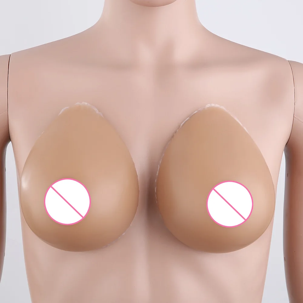 Oem High Quality Realistic Silicon Boobs Breast Prosthesis Self Adhesive Forms Artificial