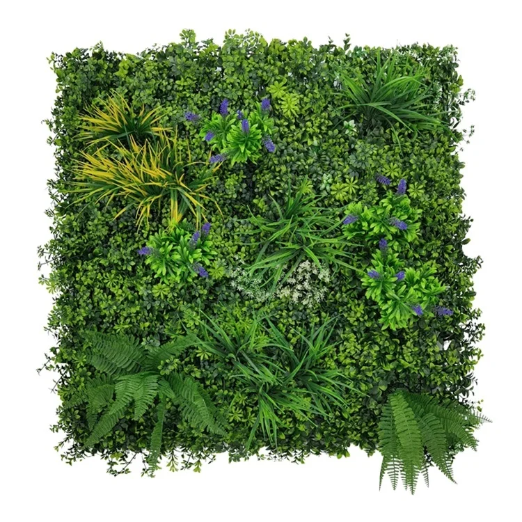 Fake Grass Hedge Jungle Vertical Plants Wall Artificial greenery decoration panel for
