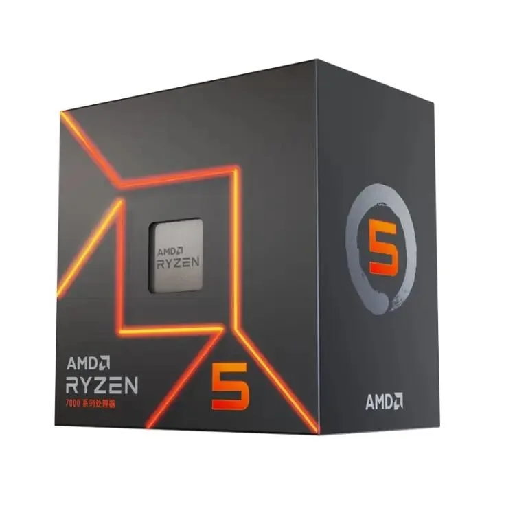 AMD R5 7500F AM5 настольные процессоры L3 32MB 6 ядер 12 потоков материнская плата поддерживает