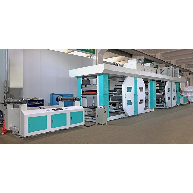 4+4 Color Double Side PE Woven Sack Flexo Printing Machine