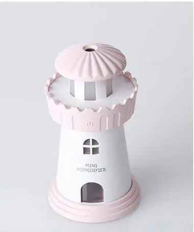 Creative mini lighthouse humidifier desktop colorful atomizer car humidifier USB humidifier gift customization  car air purifie