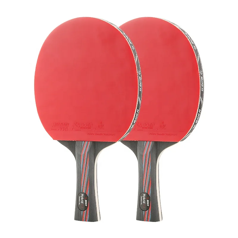 High Quality Table Tennis Racket Training Carbon Paddle Long Handle