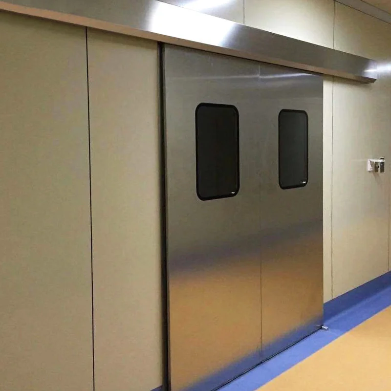 Automated Lead Barrier Sliding Door Optimal Protection for Healthcare Hygienic Sealed Entryway Radiation Protection Door