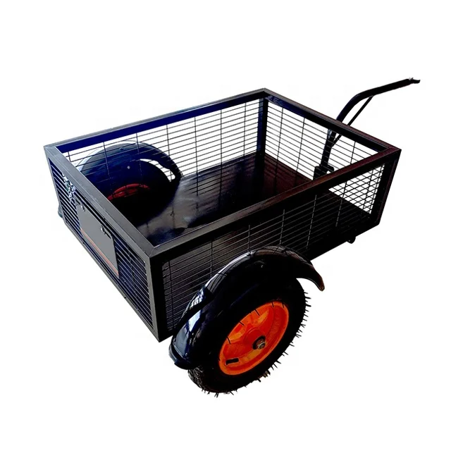 Semi drawbar small bicycle bike motorcycle camper cargo & utility trailers