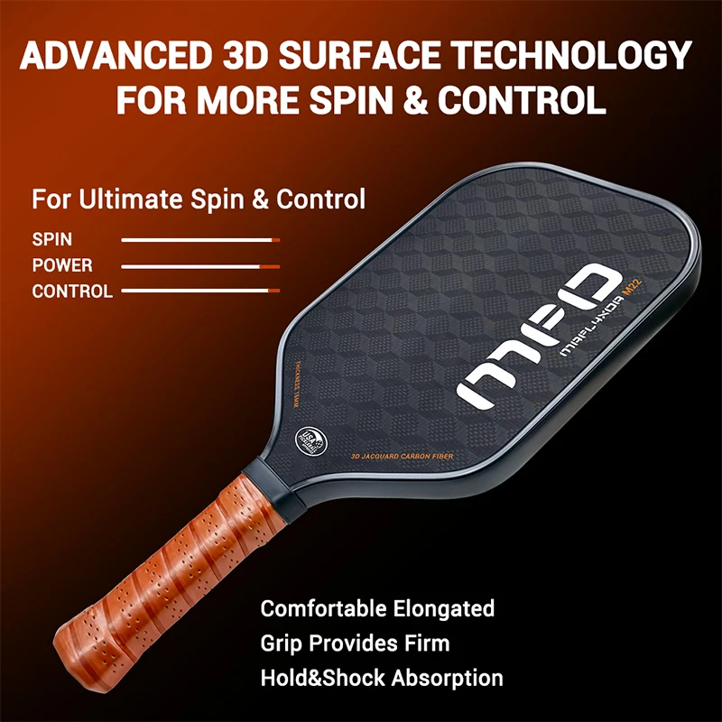 Высококачественная 3d ракетка pickleball t700 paddle из углеродного волокна