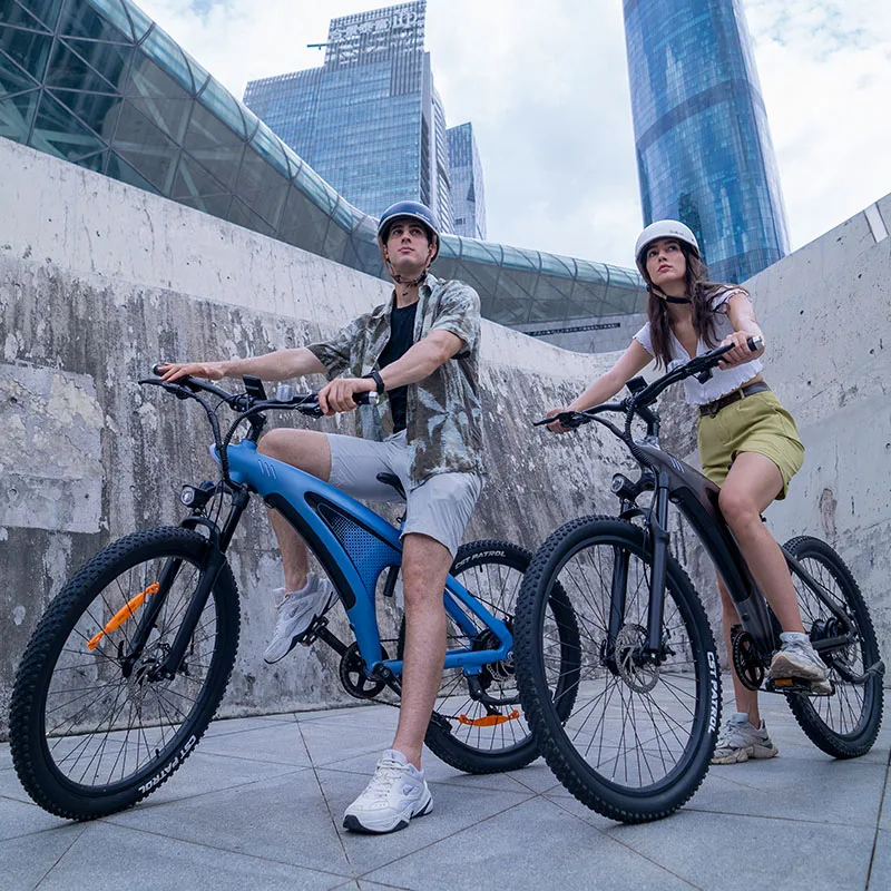 New Lcd Display Shimano 9 Speed 50 Mph 27.5 Inch 48 Volt Battery Fat Tire Off Road Bikes Delivery Bike Electric E-bike
