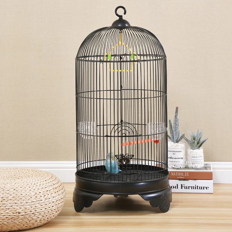 New Hot Sale Manufacturer Wholesale Useful Metal Round Roof Parrot House Cage