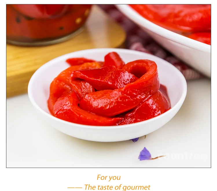 Halal Pepper Canned Roasted Red Bell Pepper Peppers