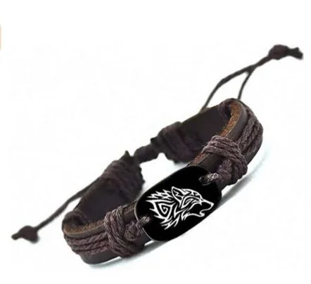 Leather bee Bracelet-Fully Adjustable Sizes. White Bee Beautiful Leather Jewelry