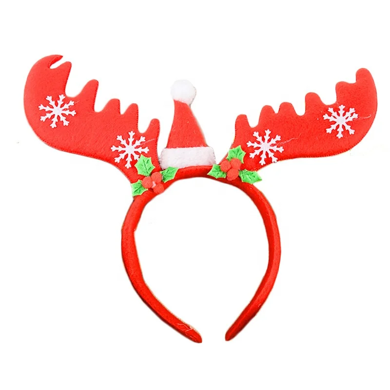 Christmas Moose Antlers Explosions Headdress christmas reindeer antler headbands