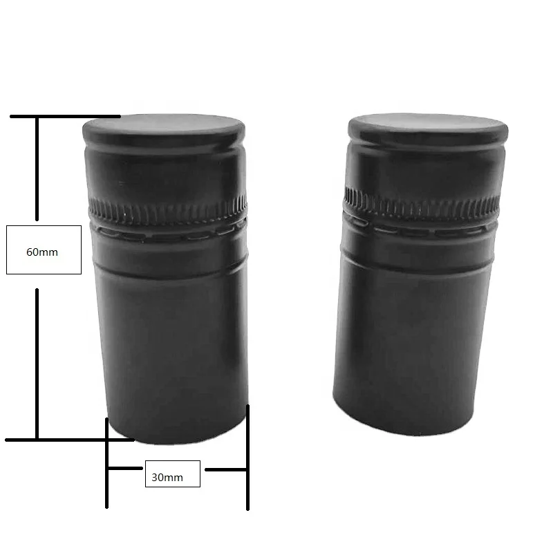Pilfer proof wine corks glass bottle ropp caps aluminium wine screw cap