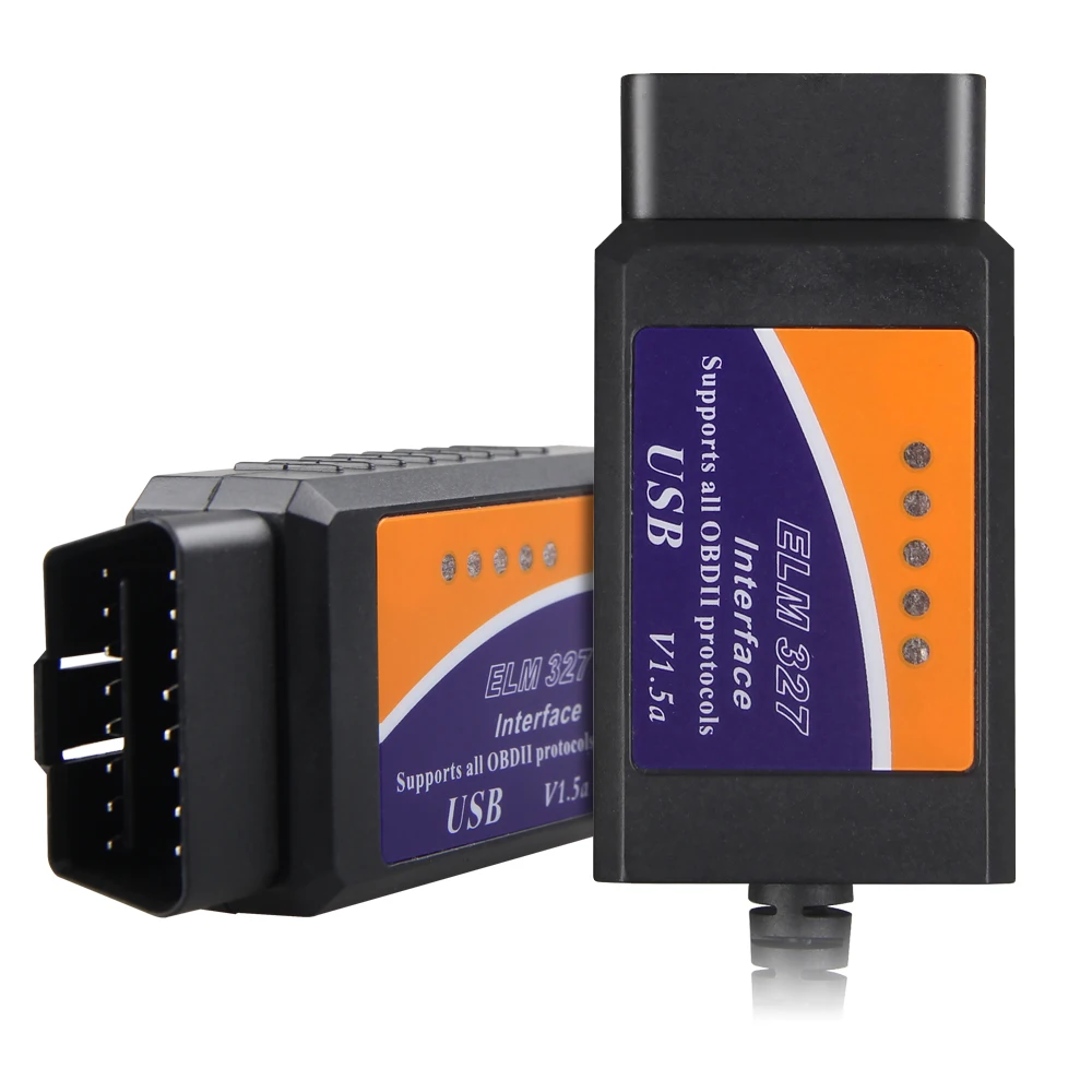 Интерфейс поддерживает все протоколы OBDII USB-сканер для диагностики автомобиля ELM327