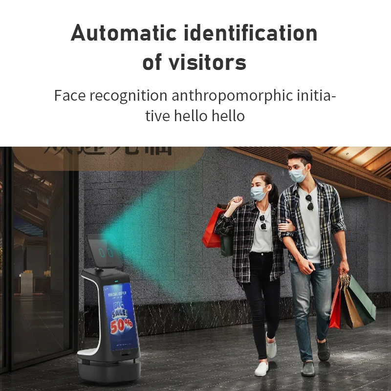 China Manufacturer Restaurant Low Price Reception Service Robot