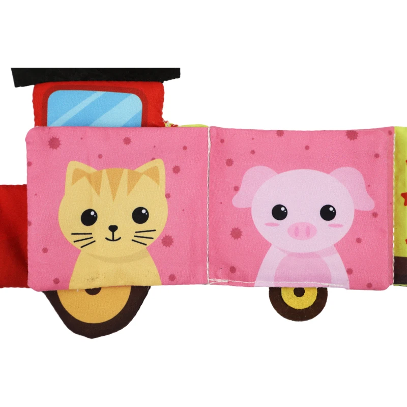 Interactive fabric ocean creatures cloth book tactile stimulation sensory development crab tail baby fabric book