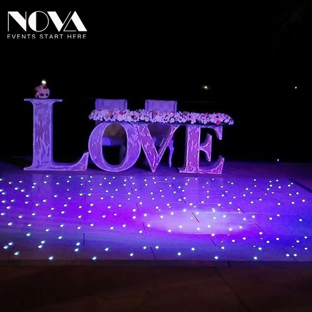NOVA Christmas event hire large size movable and portable led dance floor for re-sell