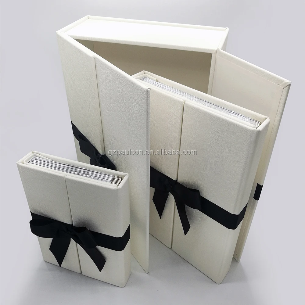 A4+A5 -10P leather wedding set album with box