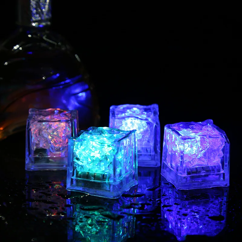 LED Luminous Small Ice Cubes Creative Luminous Square Novel Children Toys DIY Colorful Decorative Toy Wholesale