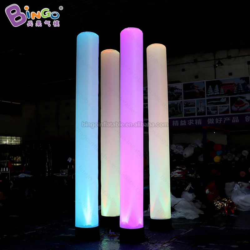 Advertising Inflatable Nightclub Decor Led Inflatable Light Tube Column Giant Inflatable Led Light Balloon