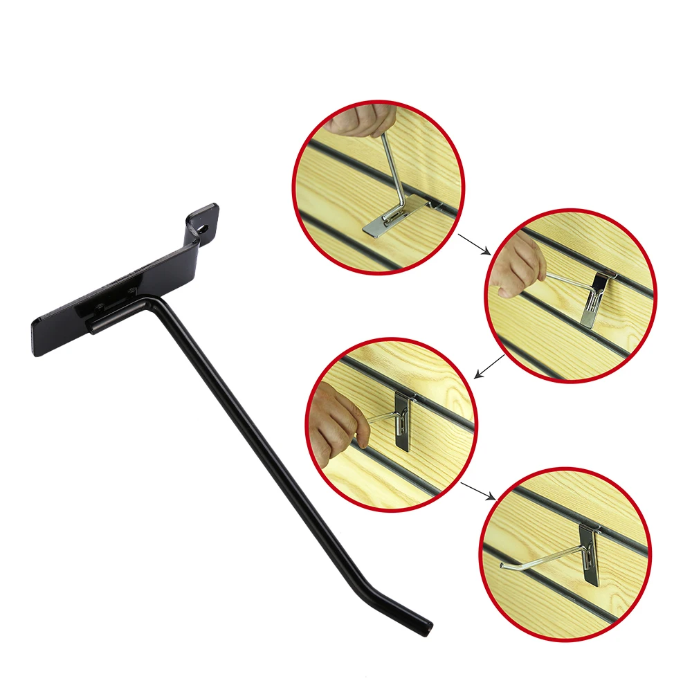 Hot Sale Metal Display Metal Chrome Wall Mounting Shelf Hook