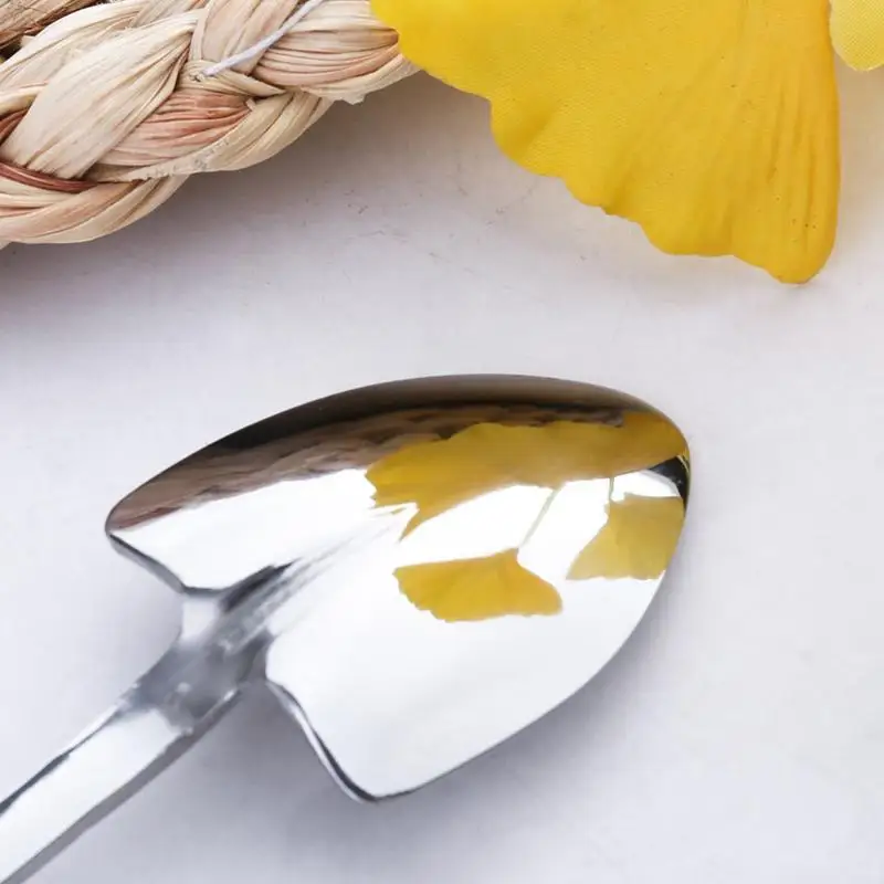 Wholesale hot selling SS410 gold dessert fruit ice cream stainless steel spoon and fork