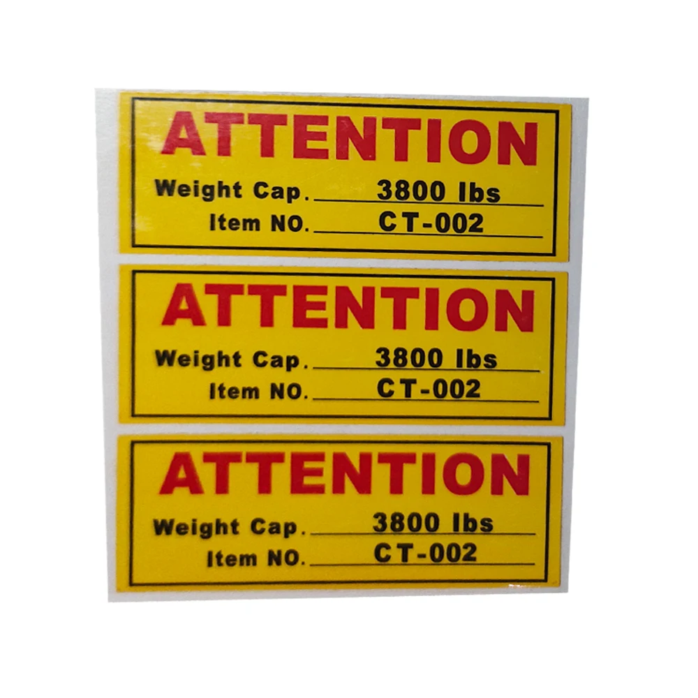Customized LOGO Printed Waterproof Stickers Paper Self Adhesive Label Warning Printing Service