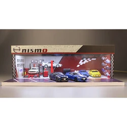 1:64 Model Car Diorama Graffiti Wall Scenery Parking Lots Car Repair Shop Scenery Garage