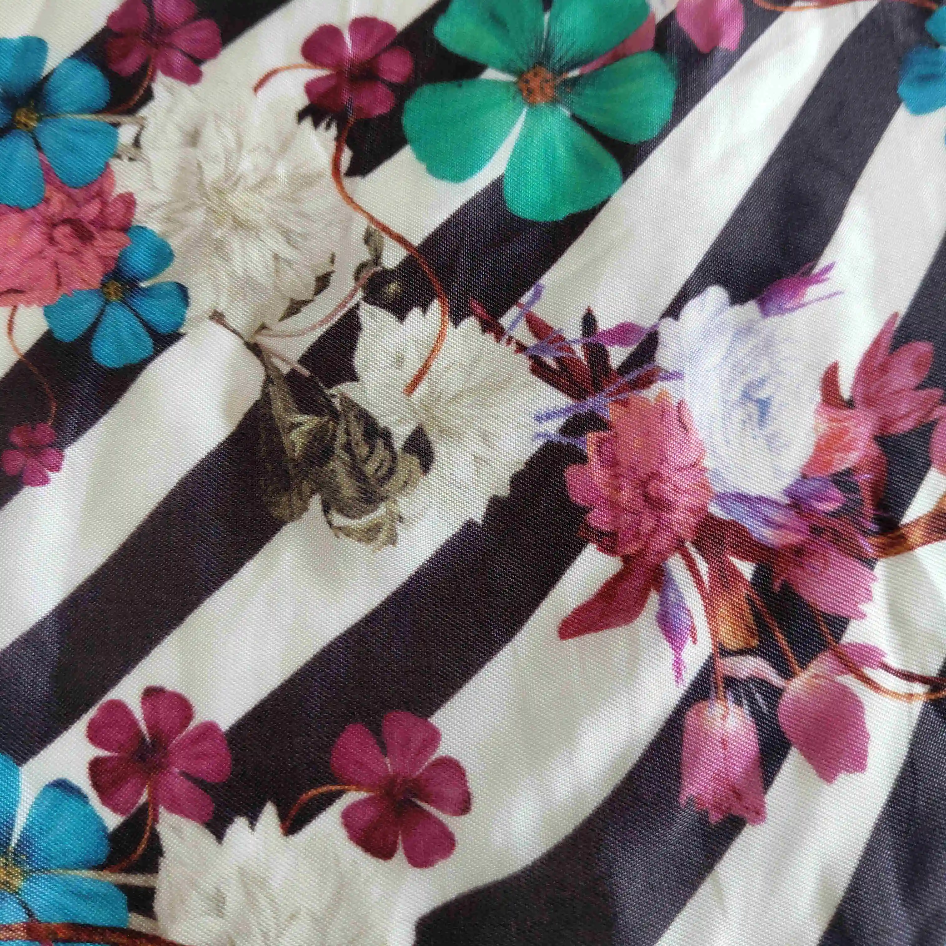 GRS Digital Printed 100% Cupro Bemberg Lining Fabric For Suit