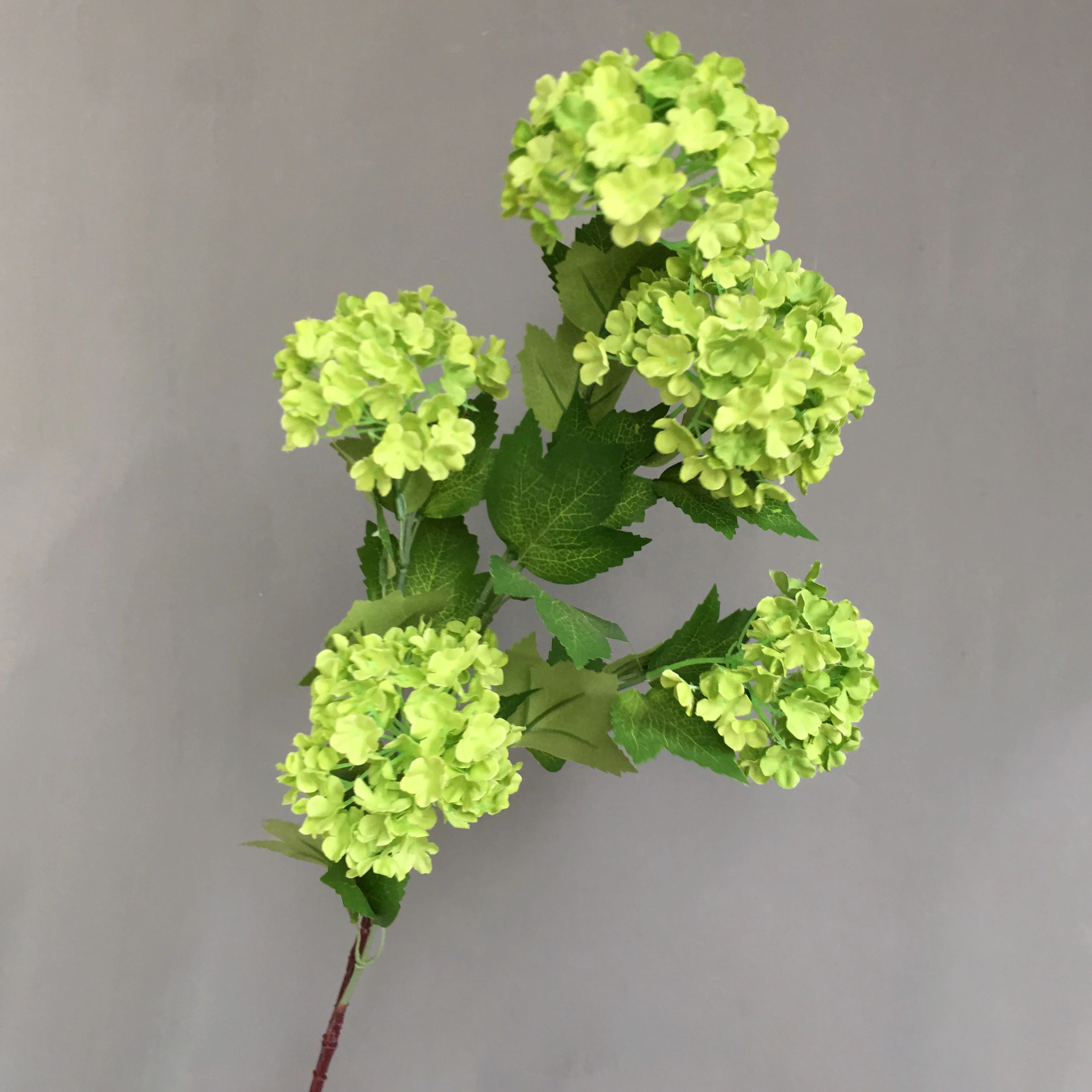 T-OSM 5 Head Artificial Flower Hydrangea For Shop Garden Stage Decor Floral Arrangement