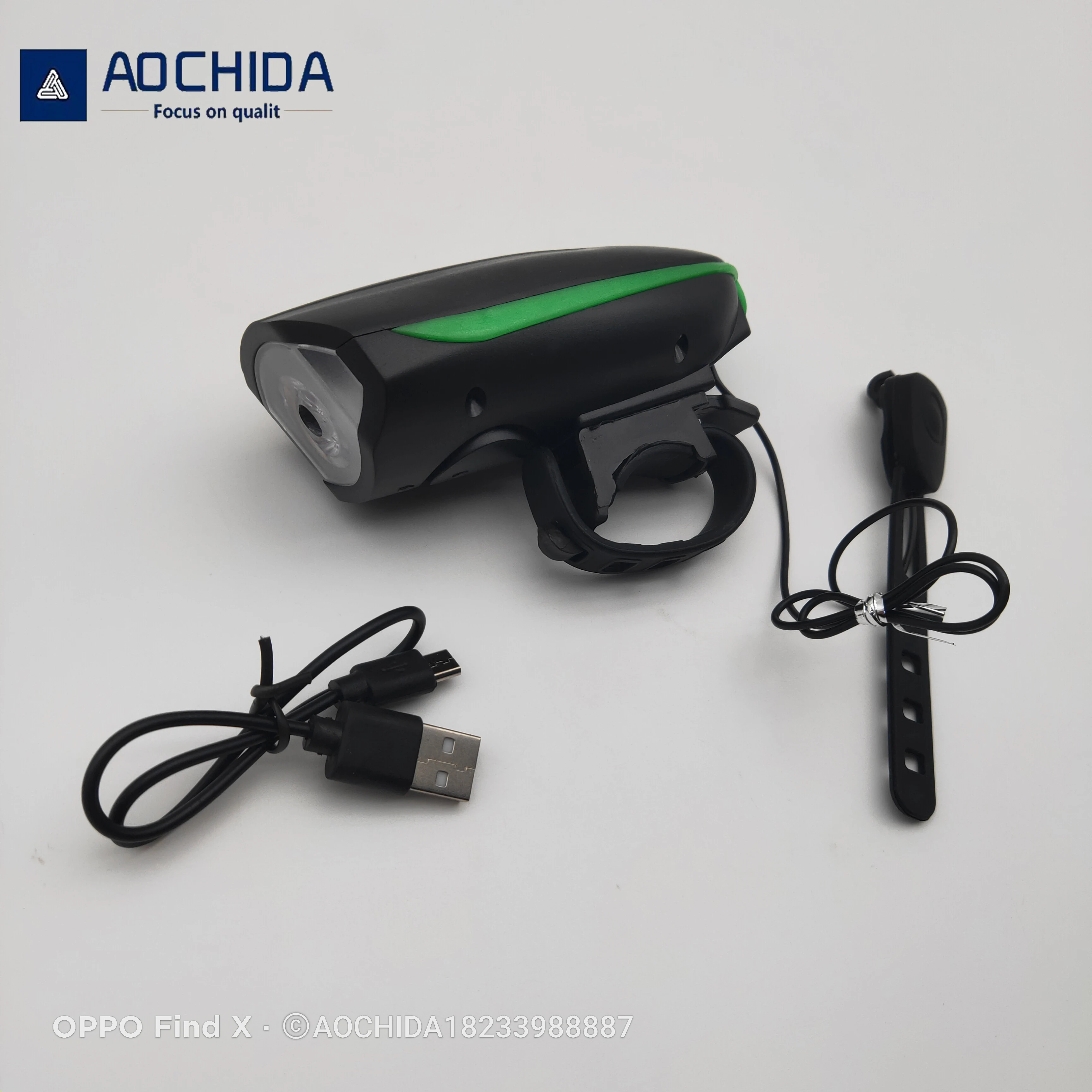 7588 зарядный клаксон с USB-интерфейсом цветная яркость регулируемый звук громкий Аксессуары для велосипеда