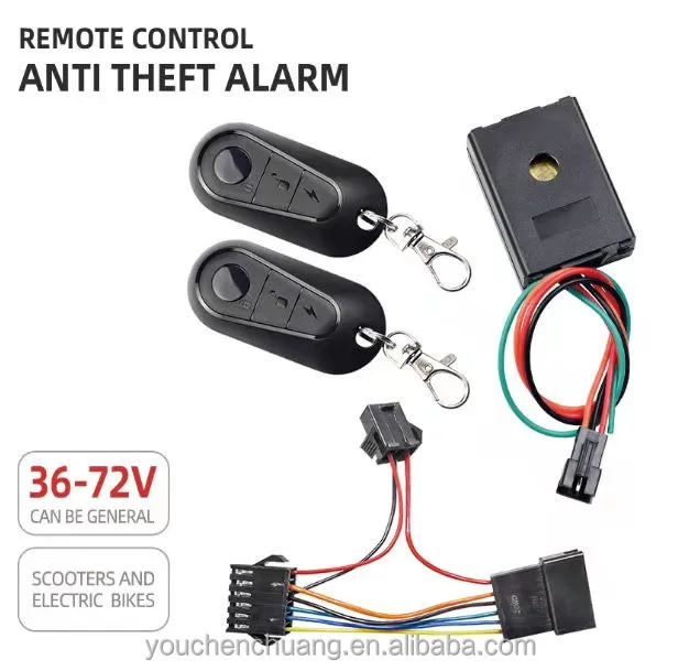 36-72V electric bicycle Motorcycle anti-theft alarm system Electric scooter remote control anti-theft