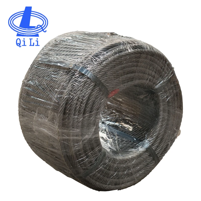 carbon Steel Steel 1670 Grade 6x12+7FC Steel Wire Rope For Binding